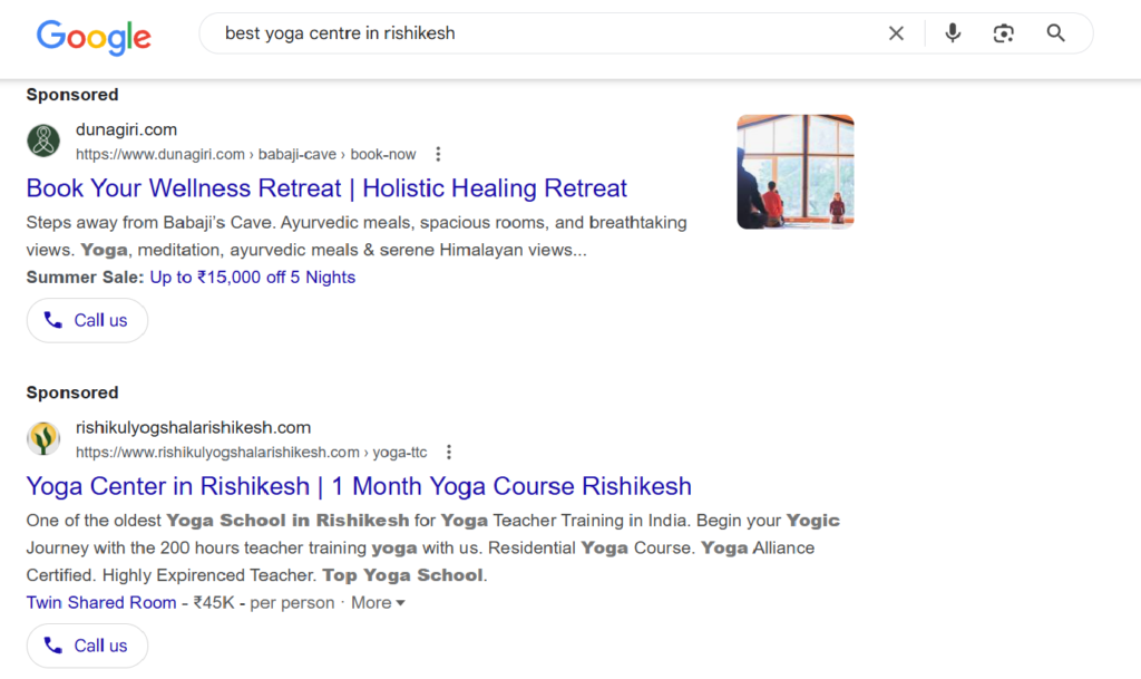 google search ads campaign